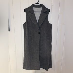 Crisp Clean Tailored Long Vest